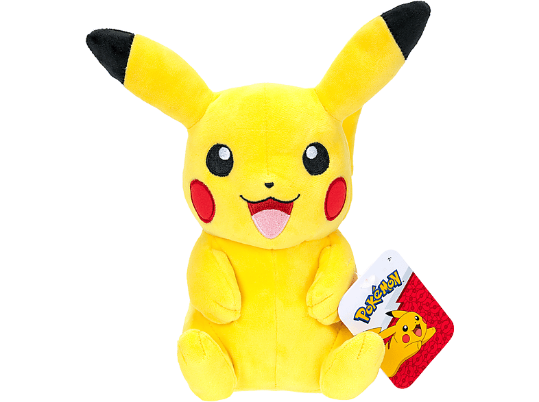 Pokémon Pikachu Plüschtier, 20 Cm – Weihnachtsmannmütze, Offizielles Lizenzprodukt
