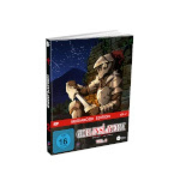 DVD-Cover: Ein Ritter hält ein Buch, in einer Fantasy-Szene.