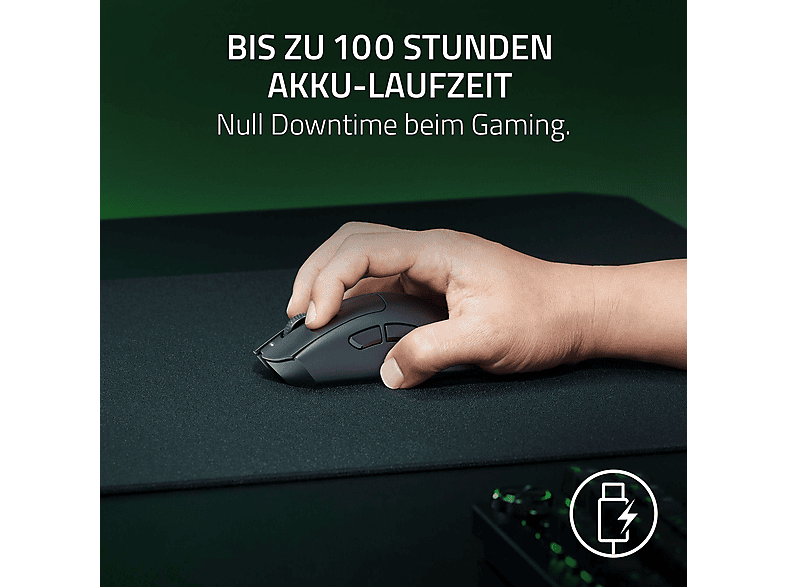 Thumbnail - RAZER DeathAdder V3 HyperSpeed Gaming-Maus, Schwarz