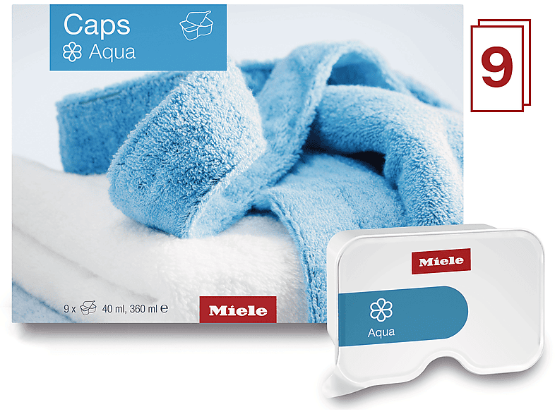 Miele WA CSOA 0902 L Caps Aqua, 9er Pack Weichspüler