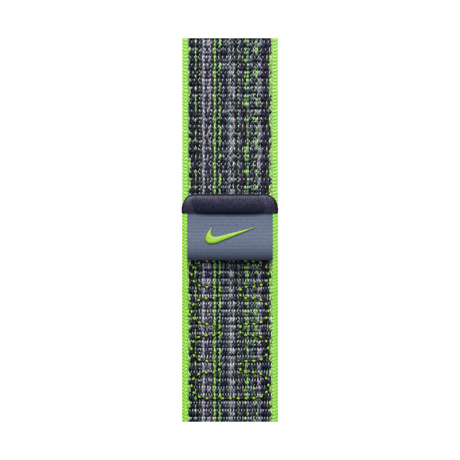 APPLE Armand voor Apple Watch 41 mm Nike Sport Loop Green / Blue (MTL03ZM/A)