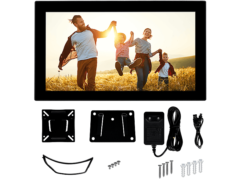 ROLLEI Smart Frame WiFi 210 Digitaler Bilderrahmen, 54,61 cm, 1920 x 1080p, Schwarz