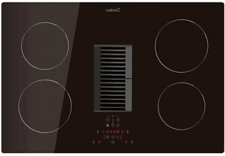 CATA AD-7744 indukciós főzőlap beépített páraelszívóval 77 cm, 9 fokozat, Booster funkció, zsírszűrő telítettség kijelz