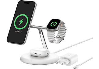 BELKIN Boost Charge Pro 3n1 mágneses töltőállvány, fehér (WIZ023vfWH)