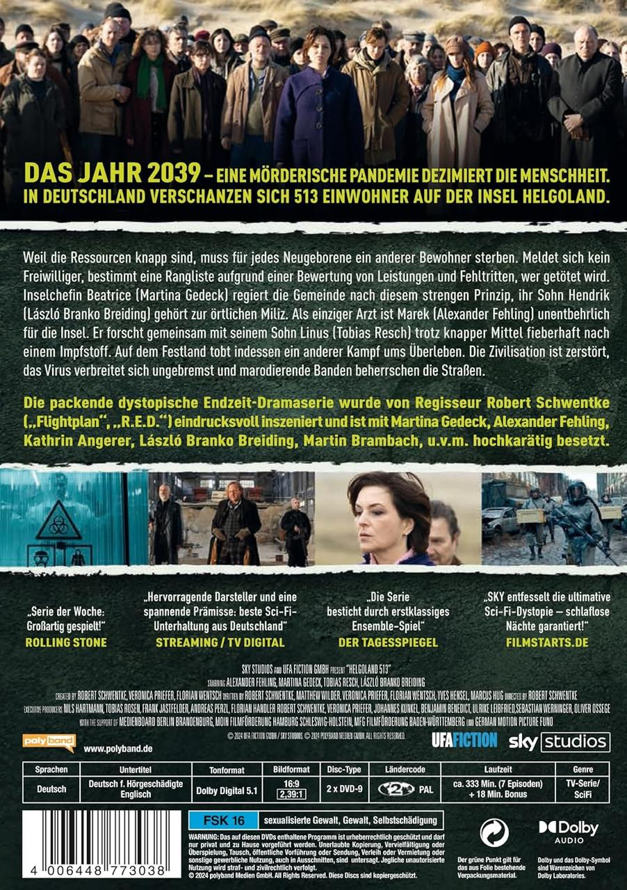 Ein Filmcover. Text und Bilder über den Film 'Das Jahr 2039 - Helgoland'.