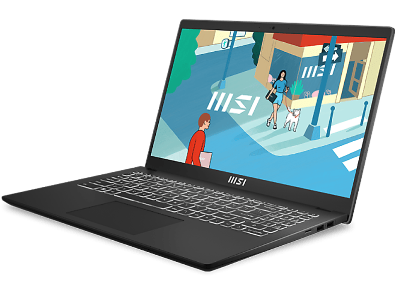 MSI Modern 15 B13M 9S7-15H112-848 Laptop (15,6" FHD/Core i5/16GB/512 GB SSD/NoOS)