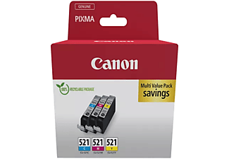 CANON CLI-521 C/M/Y (3x9 ml) színes tintapatron multipack (2934B015)