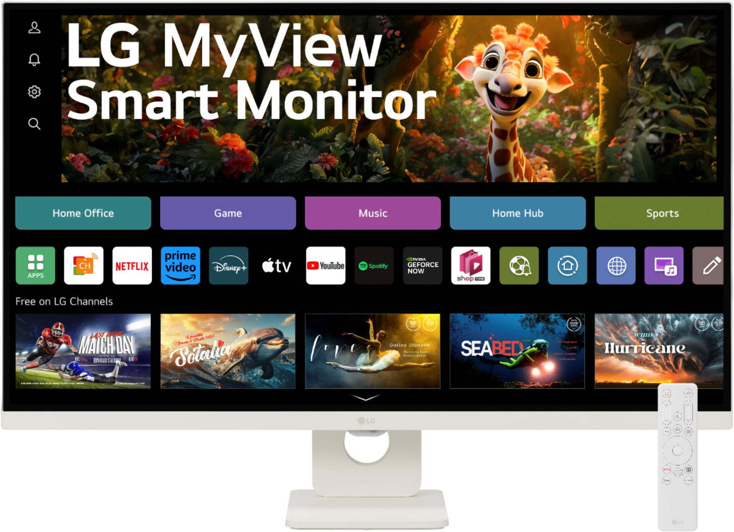 LG Myview Smart Monitor 32sr73u-w - 31.5 Inch 3840 X 2160 (ultra Hd) Va-paneel afbeelding