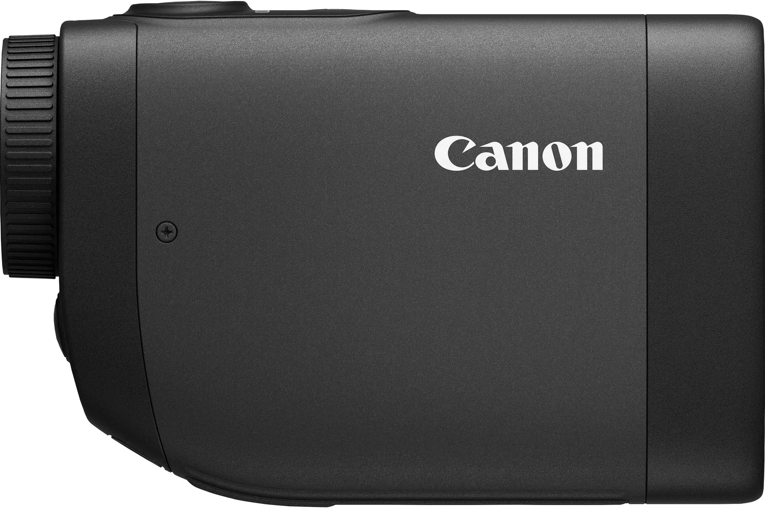 Schwarzer Canon-Projektor mit dem Canon-Logo an der Seite.