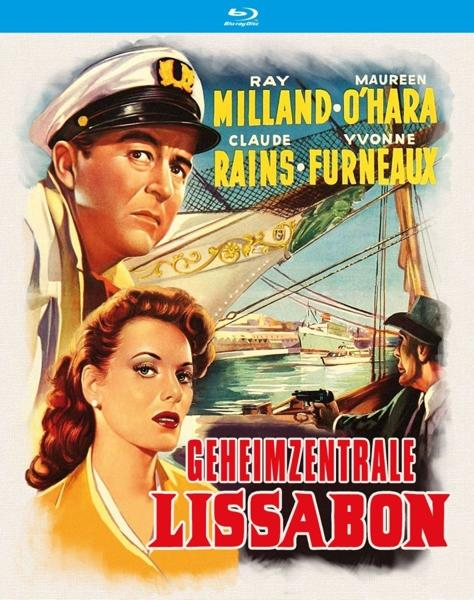 Filmplakat. Ein Mann und eine Frau im Vordergrund mit Schiff und Stadt im Hintergrund.