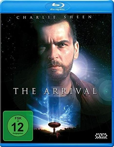 Filmcover mit dem Gesicht eines Mannes. Der Titel lautet 'The Arrival'.