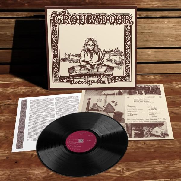 Schallplatte mit Cover von Dorothy Carter, Hammered Dulcimer & Psaltery.
