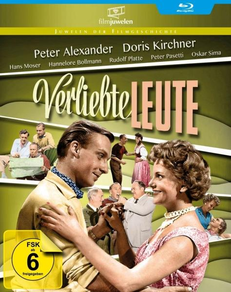 Verliebte Leute Filmcover, mit tanzendem Paar und anderen Personen.