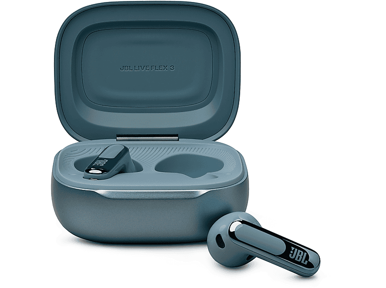 JBL Live Flex 3 - Kabelloser In-Ear Noise Cancelling Kopfhörer mit Smart Charging Case - Blau