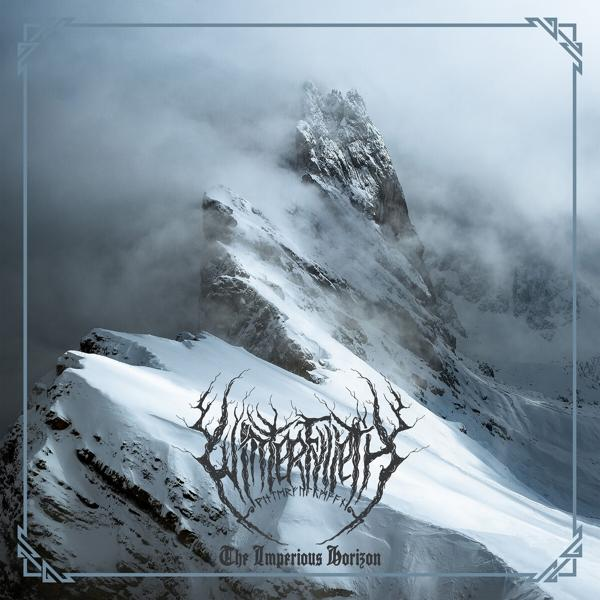 Albumcover: Schneebedeckte Berge mit Text in einem Rahmen.