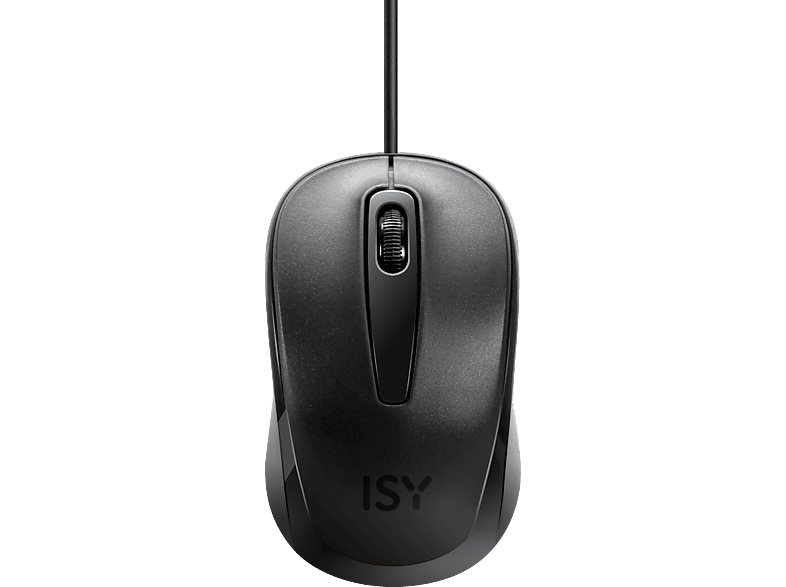 ISY ICM-1000-1 Kabelgebundene Maus, Schwarz
