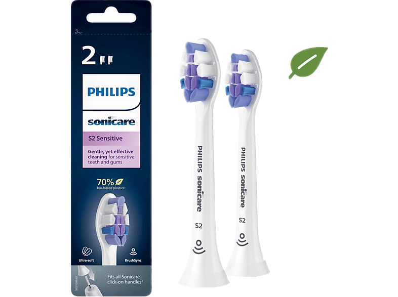 Philips Sonicare Optimal Sensitive Hx6052/10 - Opzetborstels (2 Stuks)