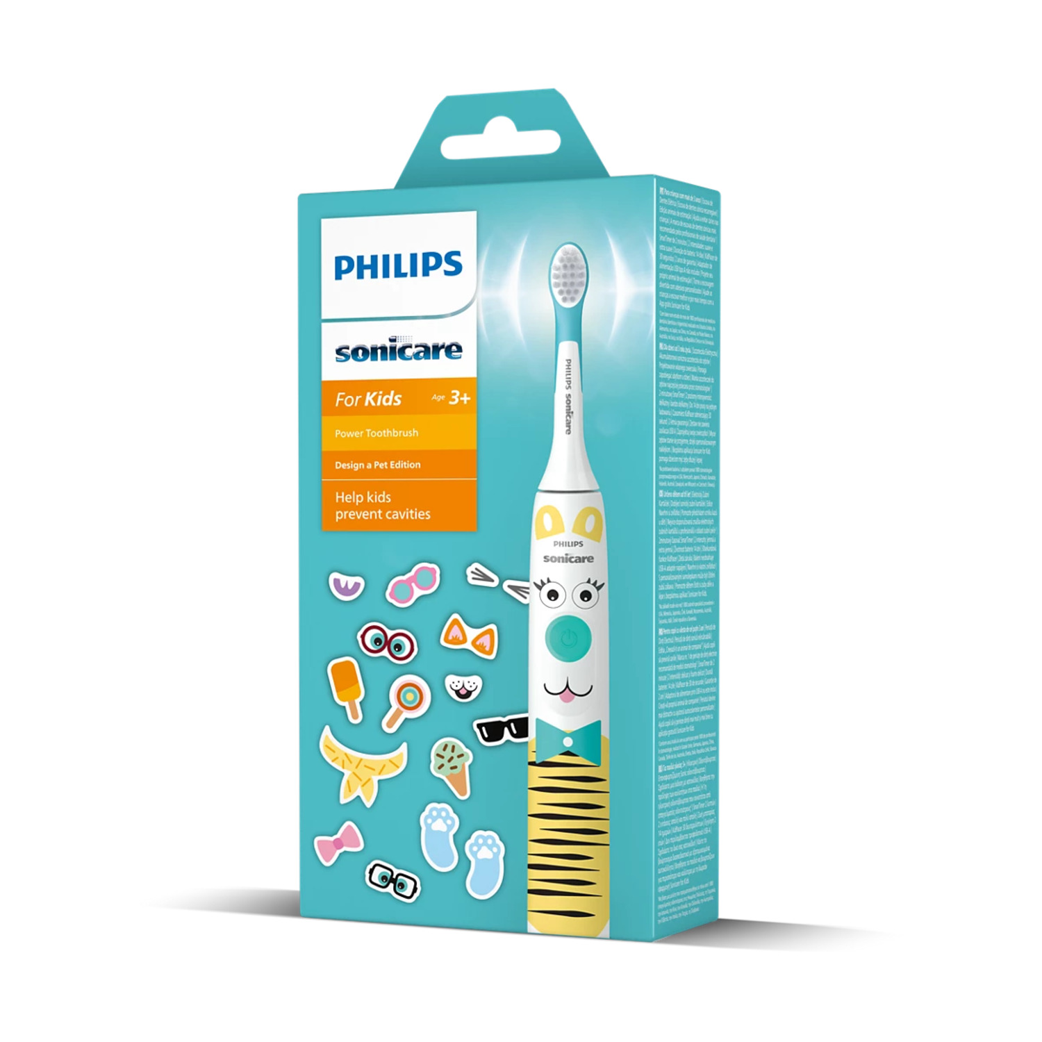 PHILIPS Sonicare For Kids HX3601/01 - Elektrische tandenborstel voor kinderen vanaf 3 jaar
