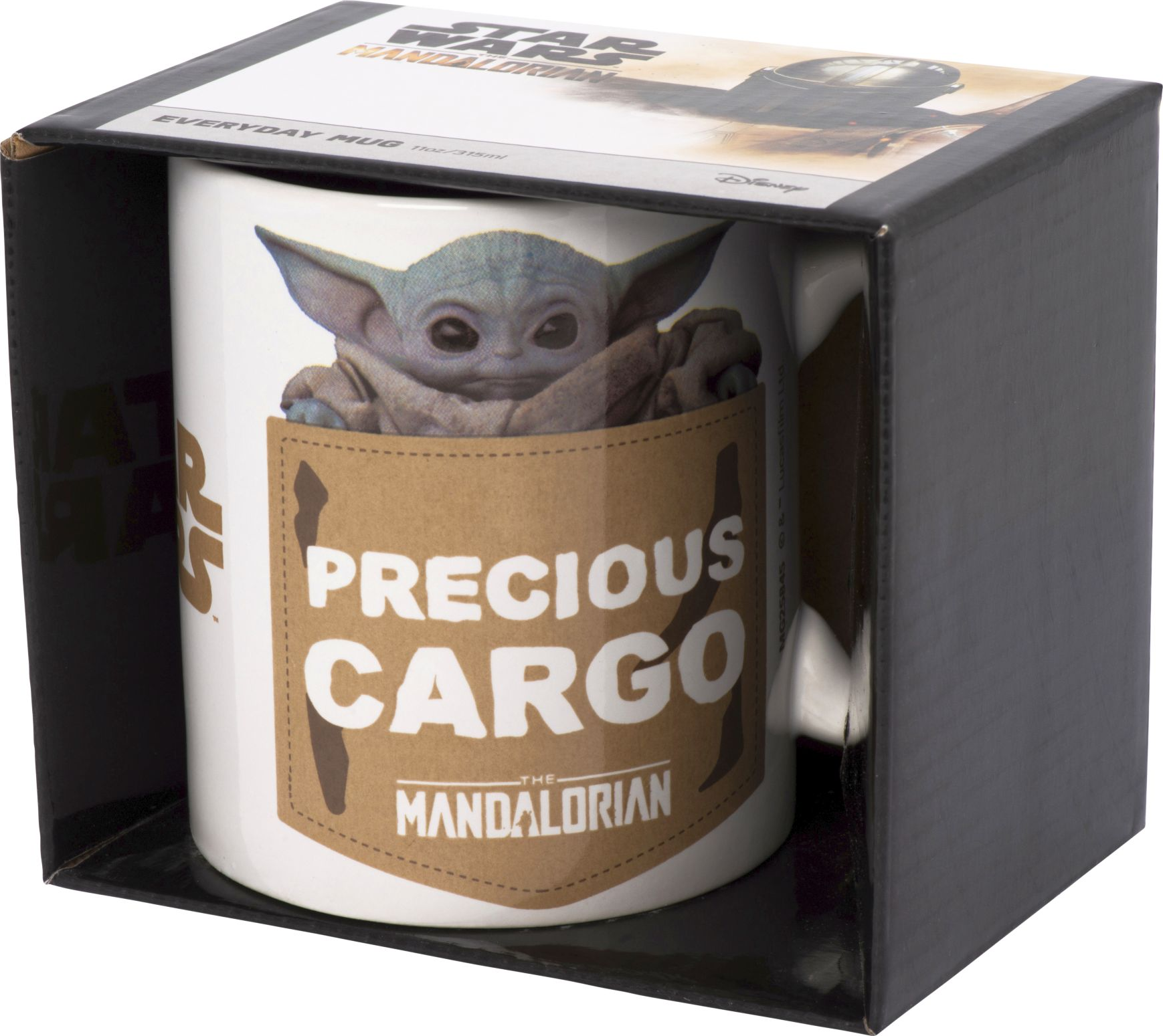 Tazza di Star Wars con Grogu in una scatola.