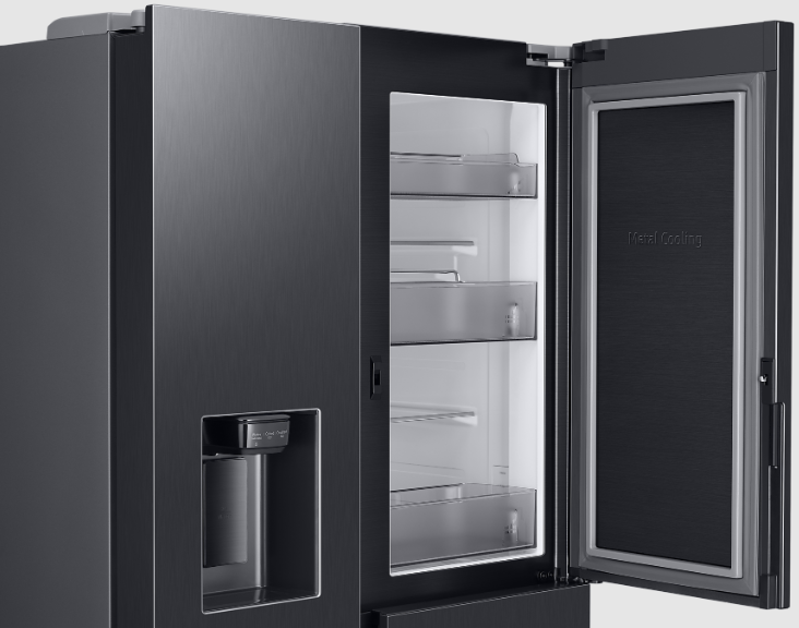 Lodówka Side by Side SAMSUNG RH68DG855DB1EF 178cm Grafitowy No Frost Food Showcase