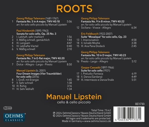 CD-Cover mit Partituren und Credits für Kompositionen von Telemann.