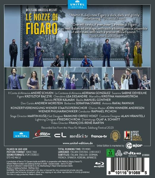 Rückseite einer Blu-ray Disc mit Showdetails und Schauspielern.
