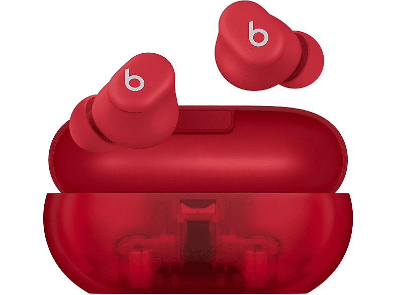 Beats Solo Buds Auricolari Wireless, Transparent Red