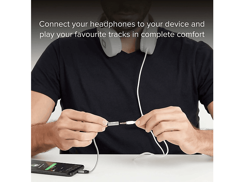SBS 91654 USB-Type-C Audio Adapter auf 3,5mm Kopfhöreranschluss, 0,15m — Foto 3 von 4