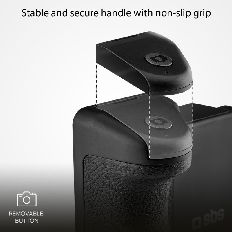 Eine Nahaufnahme eines Griffs mit rutschfestem Design.