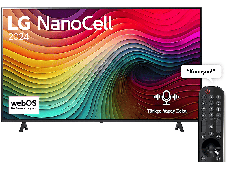 LG 55NANO81T6A 55 inç 139 Ekran Dahili Uydı Alıcılı 4K UHD Nanocell TV_0