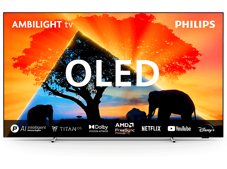 PHILIPS 48OLED759/12 48 inç 121 Ekran Uydu Alıcılı Smart 4K UHD Dolby Vision Dolby Atmos Titan OS Ambilight TV_0