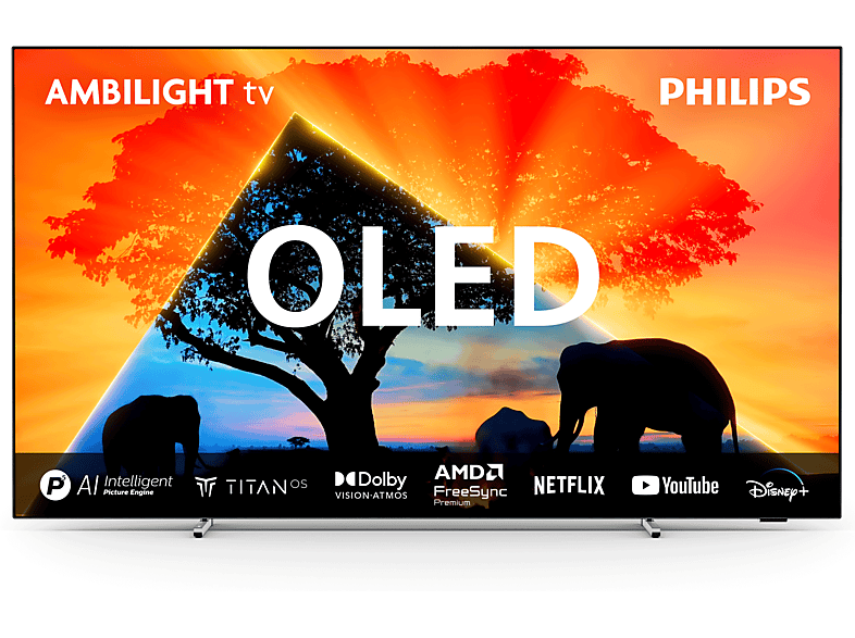 PHILIPS 48OLED759/12 48 inç 121 Ekran Uydu Alıcılı Smart 4K UHD Dolby Vision Dolby Atmos Titan OS Ambilight TV