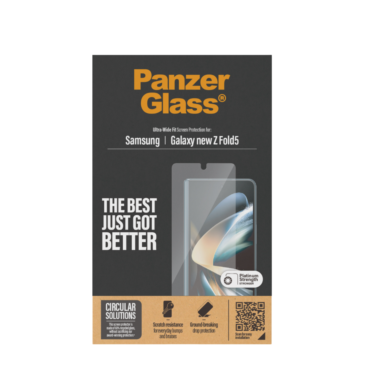 Panzerglass Galaxy Z Fold5 2024 Uwf Screenprotector Voor Samsung Fold 5 Transparant afbeelding