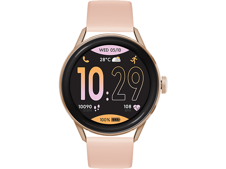 Ice-watch Smartwatch Ice 2.0 Round 1.2'' Amoled Roze Goud (023068)