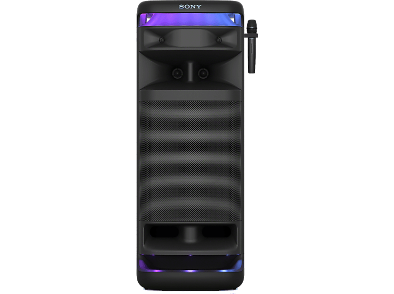 Sony ULT TOWER 10, Bluetooth para fiestas, POWER SOUND, Ultimate Deep Bass, Micrófono inalámbrico, Luces LED 360