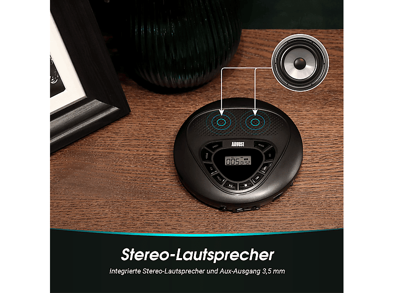 AUGUST SE10B Tragbarer CD Player — Foto 4 von 4