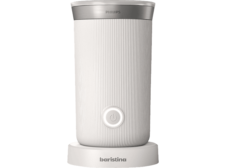 PHILIPS BAR311/00 Baristina warmer und kalter Milchschaum, Antihaftbeschichtung, leichte Reinigung, Milchaufschäumer, Weiß, 15,3 Watt, 0,12 l