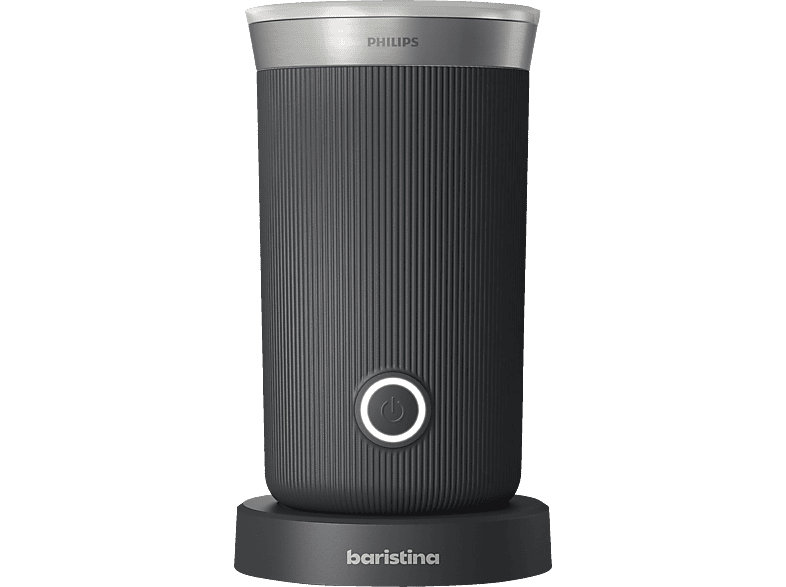 PHILIPS BAR311/60 Baristina warmer und kalter Milchschaum, Antihaftbeschichtung, leichte Reinigung, Milchaufschäumer, Schwarz, 15,3 Watt, 0,12 l