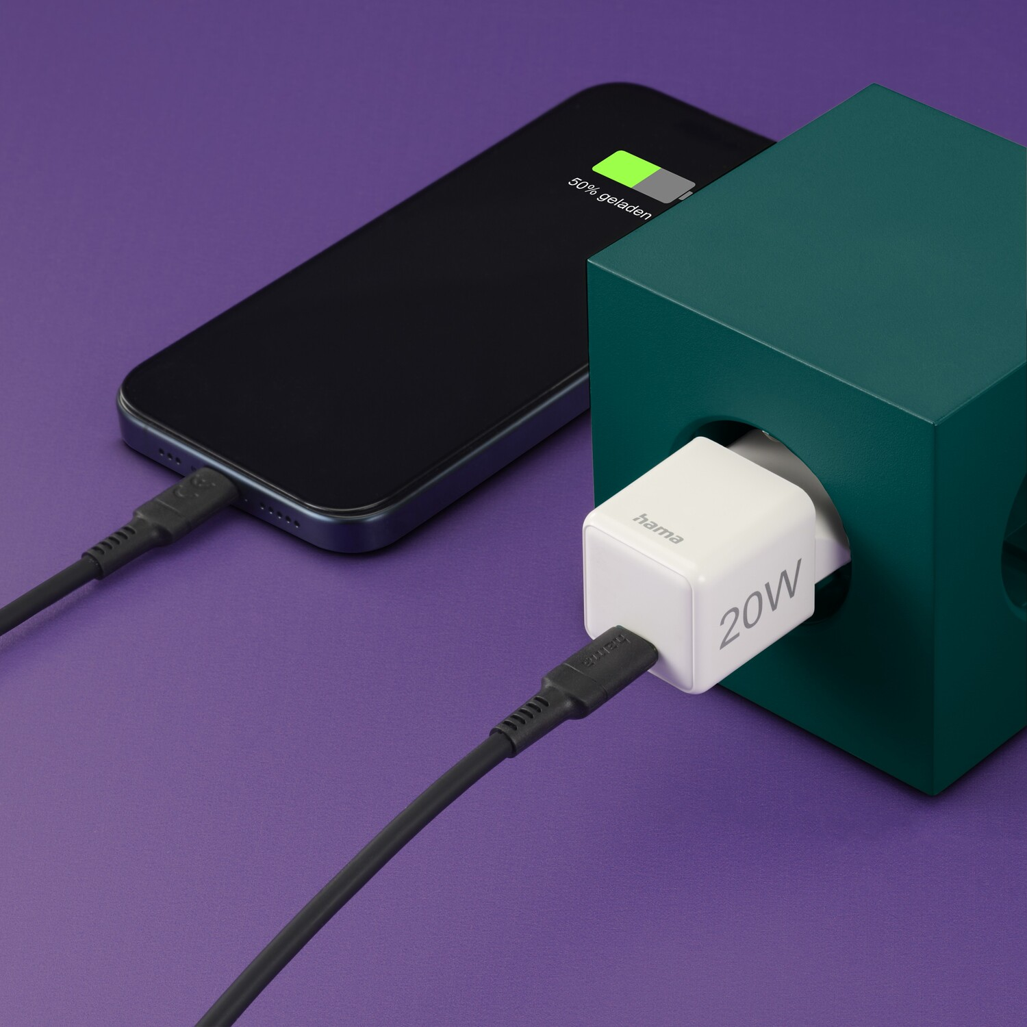HAMA Oplader Mini USB-C 20W Wit (201980)