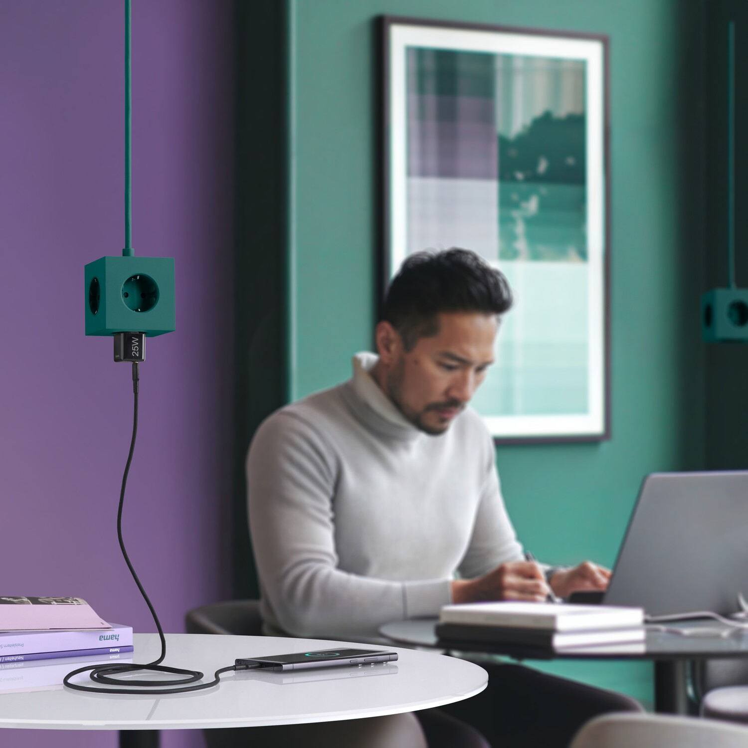 HAMA Oplader Mini USB-C 25W Zwart (201985)