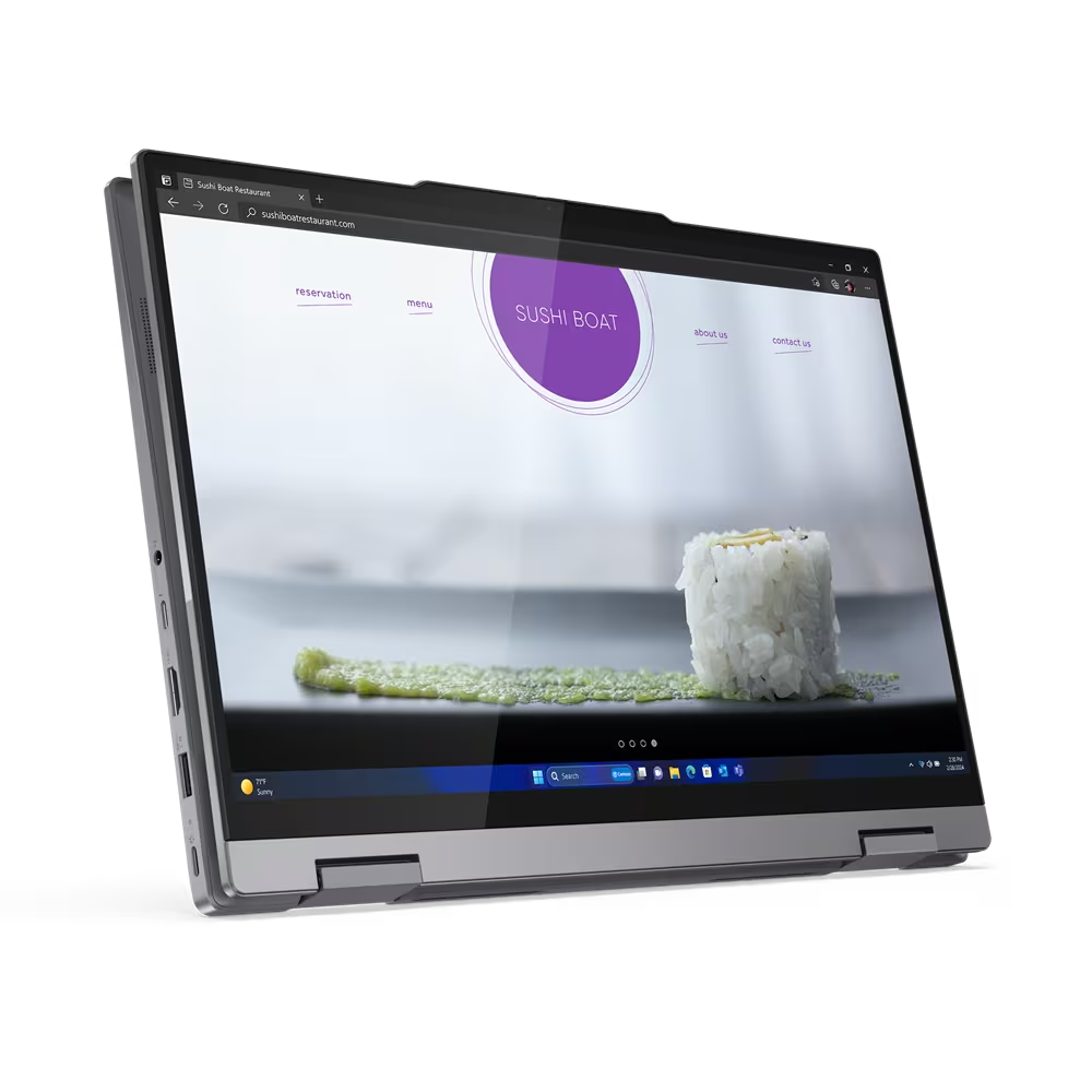 Convertible 2 en 1 - Lenovo ThinkBook 14 2-in-1 G4 IML Profesional, 14" WUXGA, Intel® Core™ Ultra 7-155U, 16GB RAM, 512GB, HD Graphics, W11 Pro, Gris