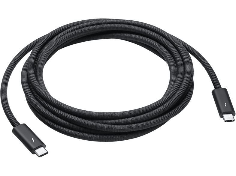Apple Thunderbolt 4 Pro (3 M) Thunderbolt-kabel 3 M Zwart
