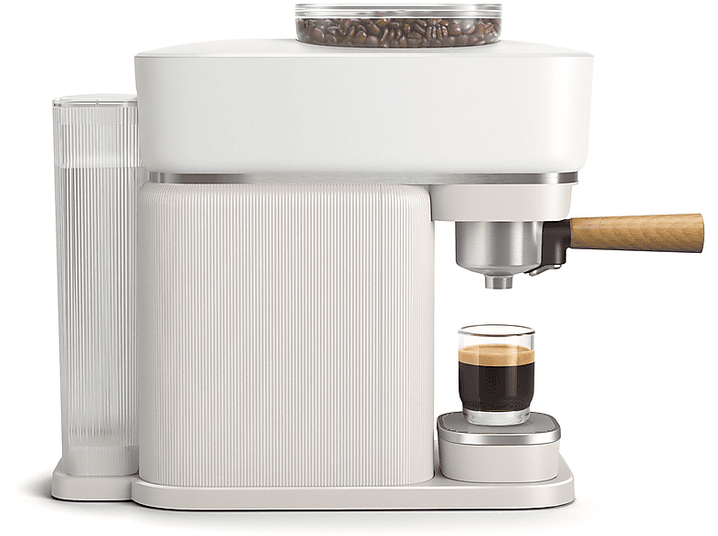 PHILIPS BAR302/20 Baristina Espressomaschine Weiss/Eschenholz