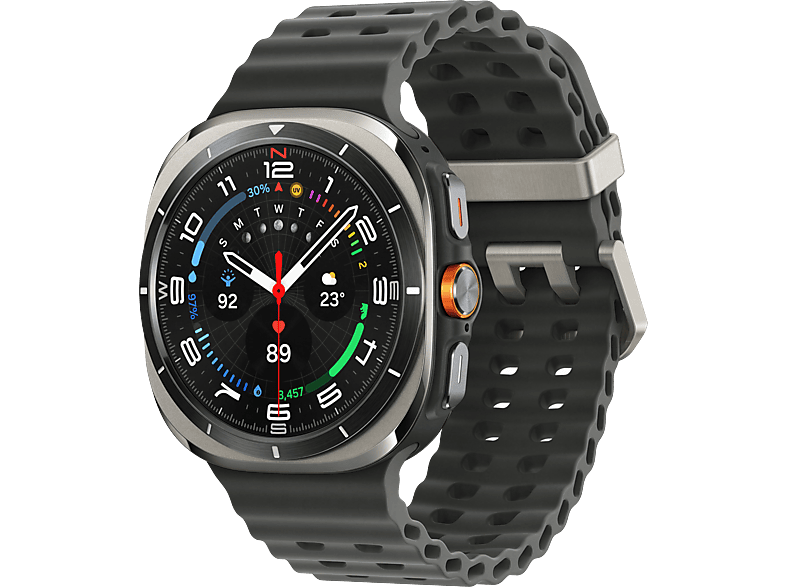 SAMSUNG Galaxy Watch Ultra okosóra, 47mm, eSIM, titánium ezüst (SM-L705FZTAEUE)