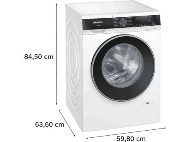 Lavadora carga frontal - Siemens WG44G2ZAES, Serie IQ500, 9 kg, 1400 RPM, 17 programas, Smart Finish, programa AntiManchas, Blanco – imagen 2