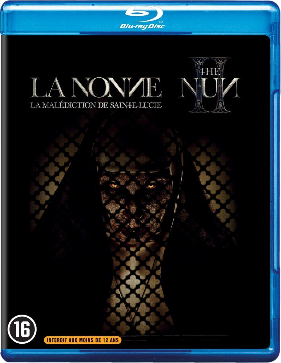 Couverture Blu-ray de 'The Nun II'. Figure de nonne sur fond sombre.