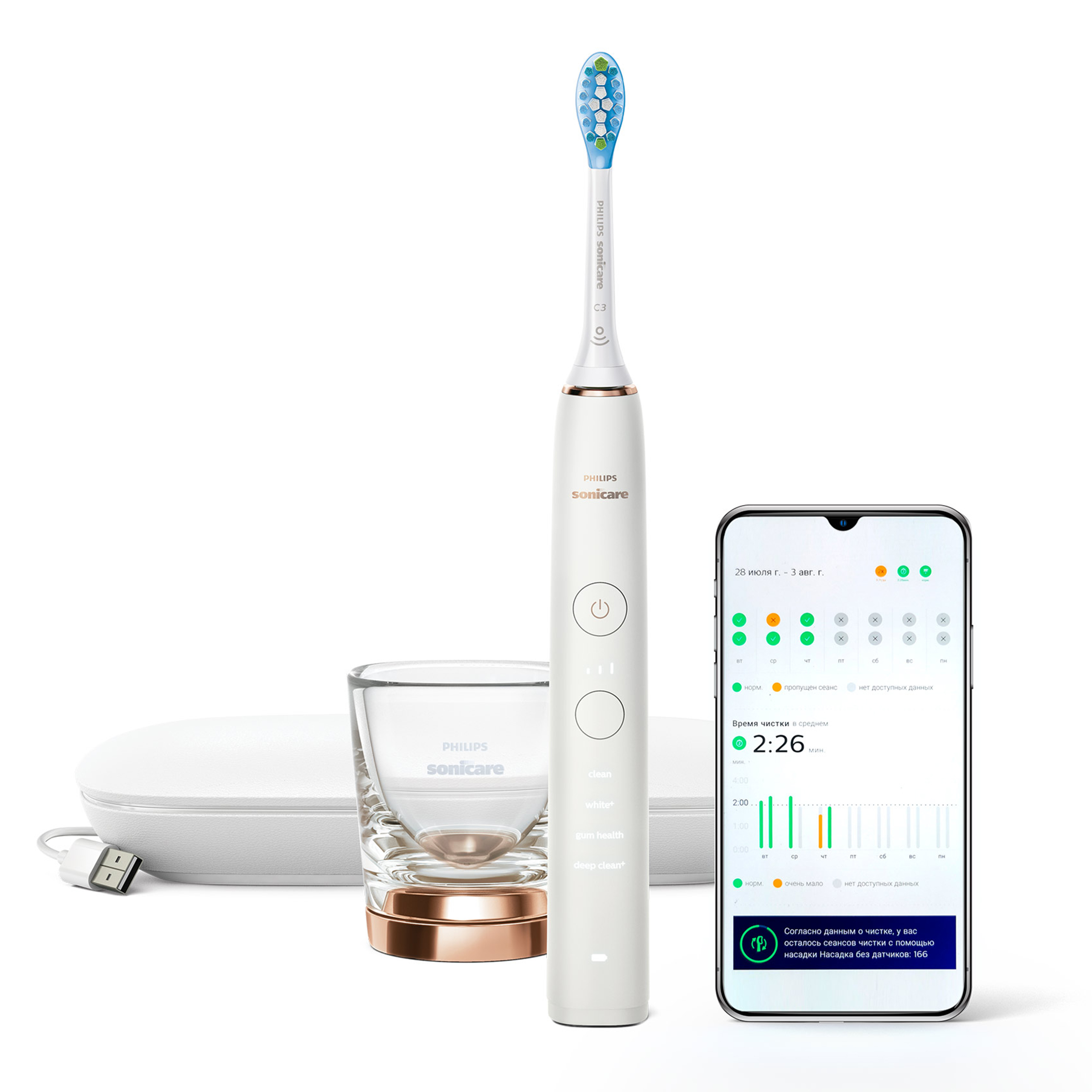 Szczoteczka soniczna PHILIPS SONICARE HX9911/94 DiamondClean 9000