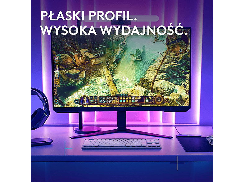 Klawiatura LOGITECH G515 Lightspeed TKL Biały – zdjęcie 2