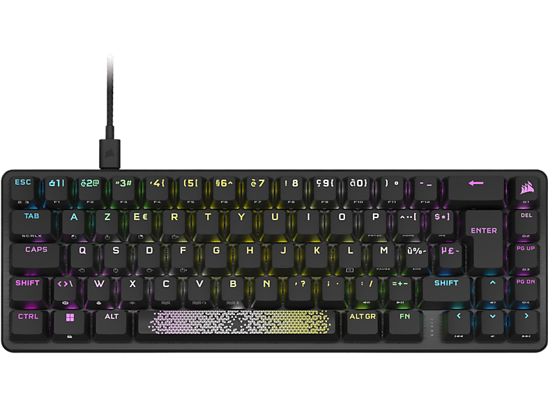 Corsair Gaming-toetsenbord K65 Pro Mini Rgb Azerty Zwart (ch-91a401a-be)