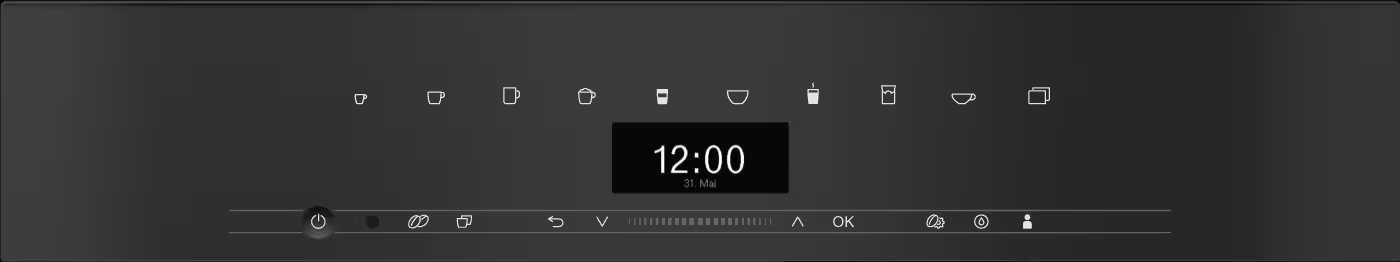 Ekspres do kawy do zabudowy MIELE CVA 7440 ObsidianBlack